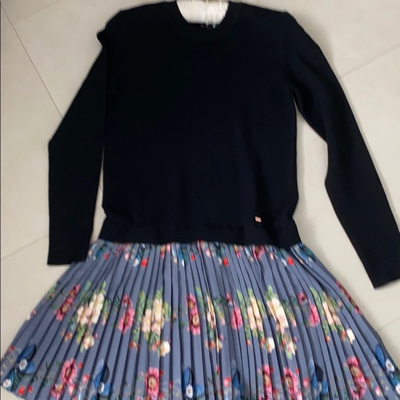 Ted Baker Oracle Pleat Skirt Dress - Picture 3 of 13